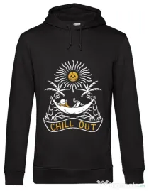 Hoodie barbat cu gluga Chill out Negru