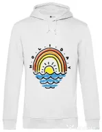Hoodie barbat cu gluga Holiday Alb