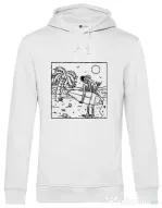 Hoodie barbat cu gluga Surf dude Alb