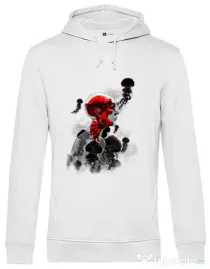 Hoodie barbat cu gluga Control Alb