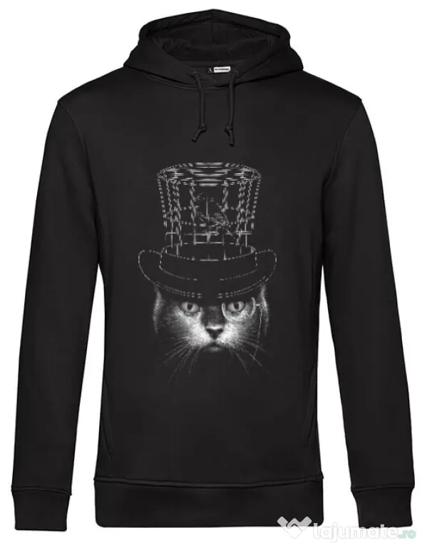 Hoodie barbat cu gluga Under my hat Negru