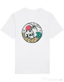 Tricou STANLEY STELLA barbat Skull and beach Alb