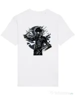 Tricou STANLEY STELLA barbat Gas mask scissor Alb