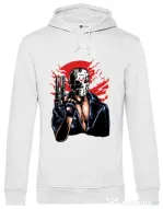 Hoodie barbat cu gluga Jason will be back Alb