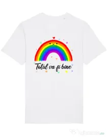 Tricou STANLEY STELLA barbat Totul va fi bine Alb