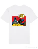 Tricou STANLEY STELLA barbat Stay home Robin Alb