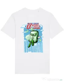 Tricou STANLEY STELLA barbat Cleaning league Soap Alb