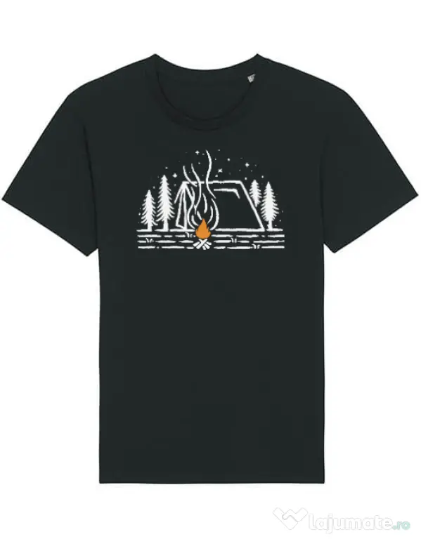 Tricou STANLEY STELLA barbat Tent lines Negru