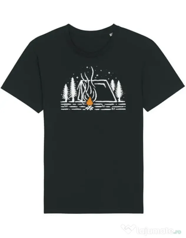 Tricou STANLEY STELLA barbat Tent lines Negru