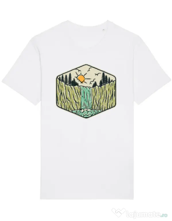 Tricou STANLEY STELLA barbat Beauty waterfall Alb