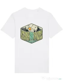 Tricou STANLEY STELLA barbat Beauty waterfall Alb