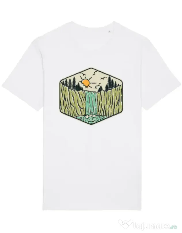 Tricou STANLEY STELLA barbat Beauty waterfall Alb