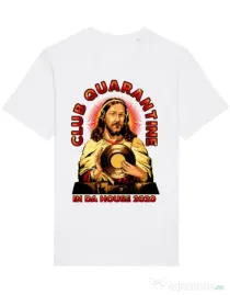 Tricou STANLEY STELLA barbat Club quarantine Alb