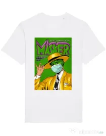 Tricou STANLEY STELLA barbat Masker Alb