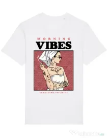 Tricou STANLEY STELLA barbat Morning vibes Alb