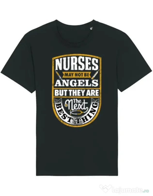 Tricou STANLEY STELLA barbat Angel nurses Negru