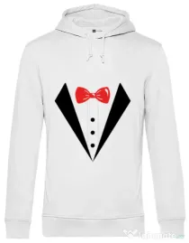 Hoodie Mire B&C Groom suit Alb