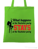 Sacosa personalizata Petrecerea burlacilor Bachelor party Verde