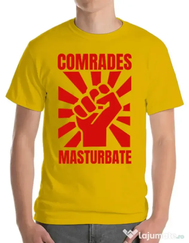 Tricou Burlaci ADLER Comrades masturbate Galben
