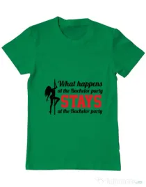 Tricou Petrecerea burlacilor ADLER Bachelor party Verde