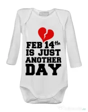 Baby body 14 Februarie Alb 