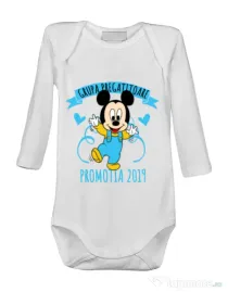 Baby body Absolvire Mickey Mouse Alb