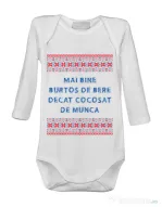 Baby body Burtos de bere Alb