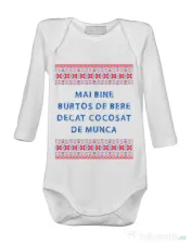 Baby body Burtos de bere Alb