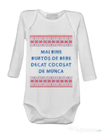 Baby body Burtos de bere Alb