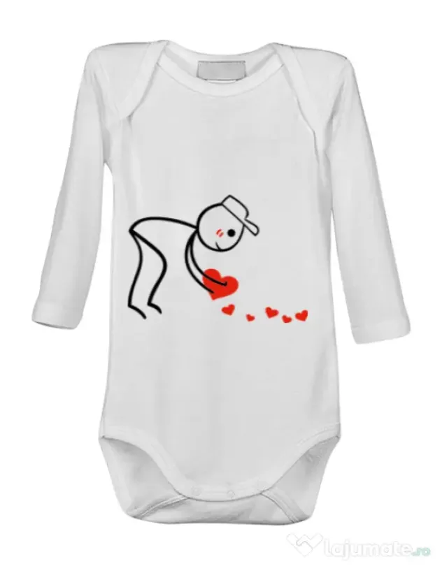 Baby body Dovezi de dragoste 2 Alb