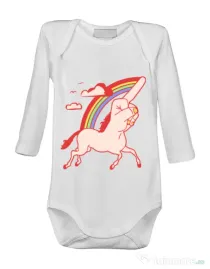 Baby body FUnicorn Alb