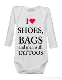 Baby body I love shoes Alb