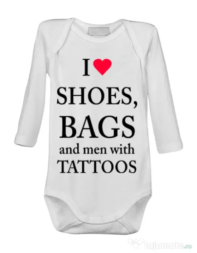 Baby body I love shoes Alb