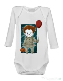 Baby body Little clown Alb