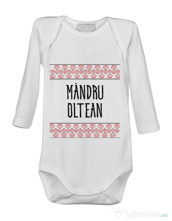 Baby body Mandru oltean Alb