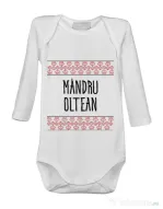 Baby body Mandru oltean Alb