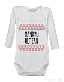 Baby body Mandru oltean Alb