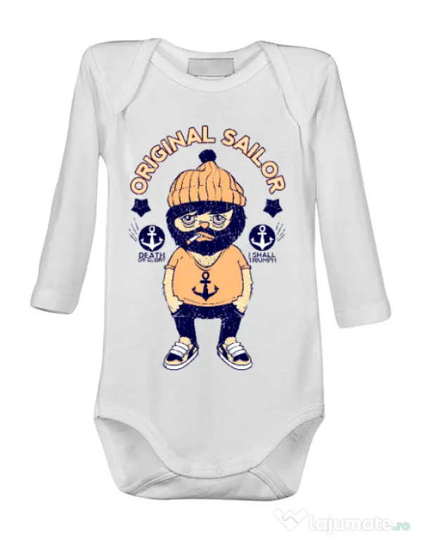 Baby body Original sailor Alb