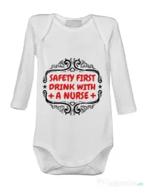Baby body Safety first drink with a nurse Alb