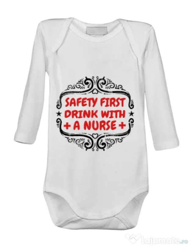Baby body Safety first drink with a nurse Alb