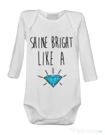 Baby body Shine bright like a diamond Alb
