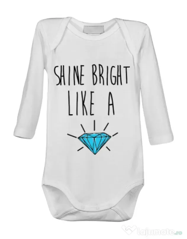 Baby body Shine bright like a diamond Alb