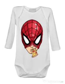 Baby body Spiderman pizza Alb