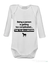 Baby body Time to be a unicorn Alb