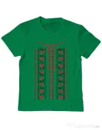 Tricou ADLER copil Etno 2 Verde mediu