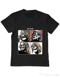 Tricou ADLER copil Let it be Negru