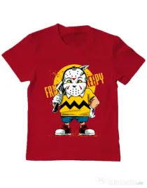 Tricou ADLER copil Bad boy Rosu