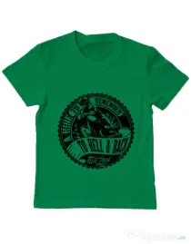 Tricou ADLER copil A ride to remember Verde mediu