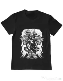 Tricou ADLER copil Ghost rider Negru