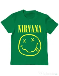 Tricou ADLER copil Nirvana Verde mediu